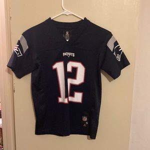 NFL Players Patriots Brady #12 Jersey